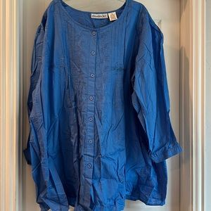 Ladies 4X Cotton Blouse NEW